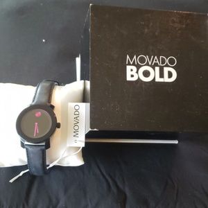 Pink movado bold watch